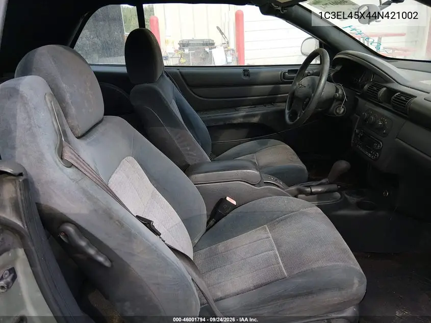 2004 CHRYSLER SEBRING VIN 1C3EL45X44N421002 — фото 5