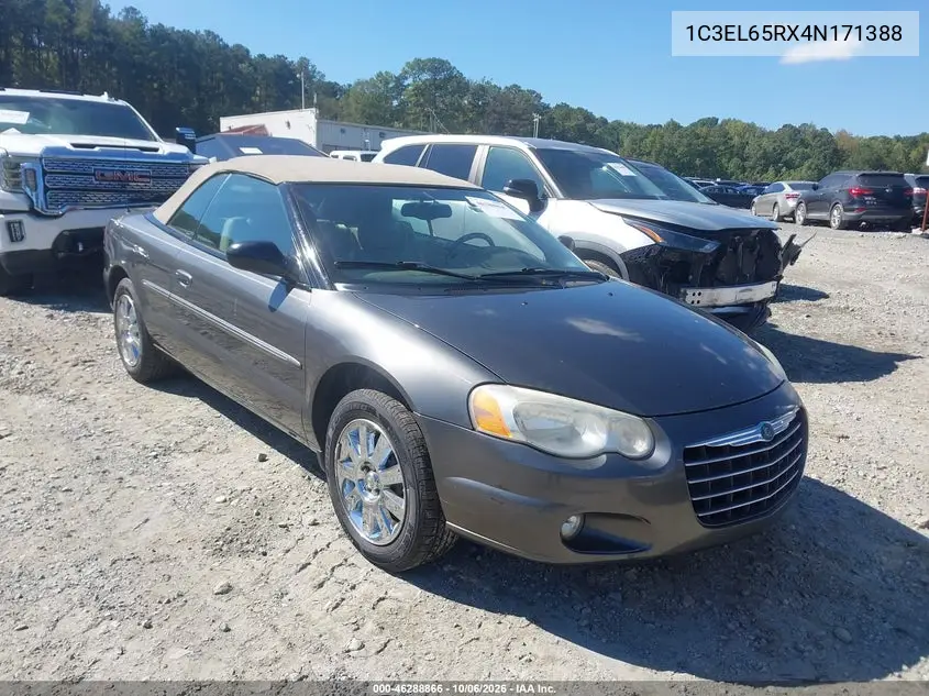 CHRYSLER SEBRING 2004, VIN 1C3EL65RX4N171388