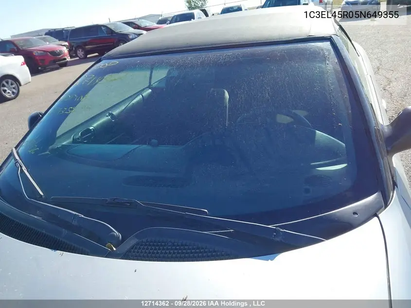 2005 CHRYSLER SEBRING VIN 1C3EL45R05N649355 — фото 17