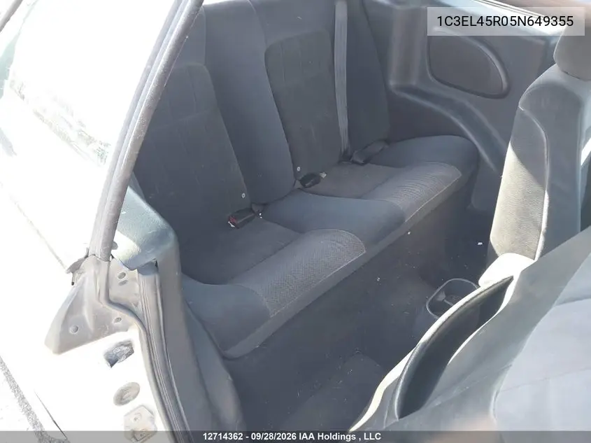 2005 CHRYSLER SEBRING VIN 1C3EL45R05N649355 — фото 8