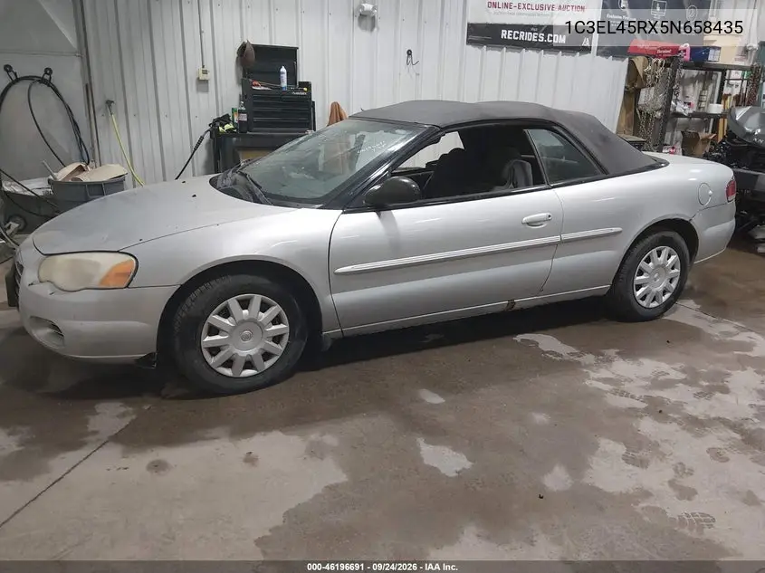 2005 CHRYSLER SEBRING VIN 1C3EL45RX5N658435 — фото 2