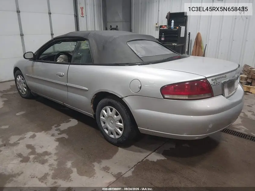 2005 CHRYSLER SEBRING VIN 1C3EL45RX5N658435 — фото 3