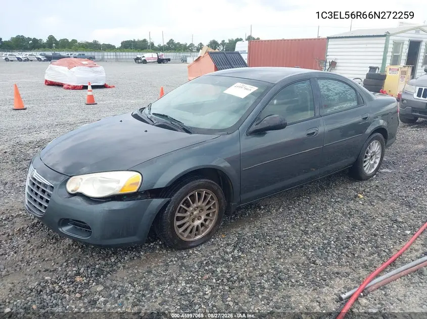 2006 CHRYSLER SEBRING VIN 1C3EL56R66N272259 — фото 2