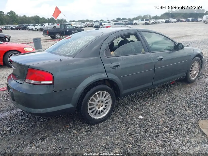 2006 CHRYSLER SEBRING VIN 1C3EL56R66N272259 — фото 4