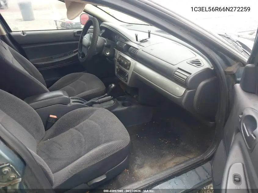 2006 CHRYSLER SEBRING VIN 1C3EL56R66N272259 — фото 5
