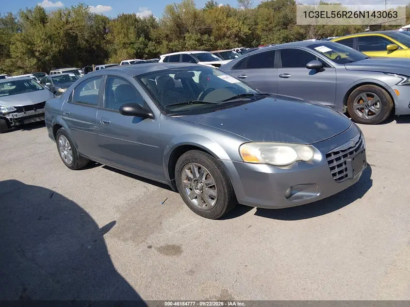 CHRYSLER SEBRING 2006, VIN 1C3EL56R26N143063