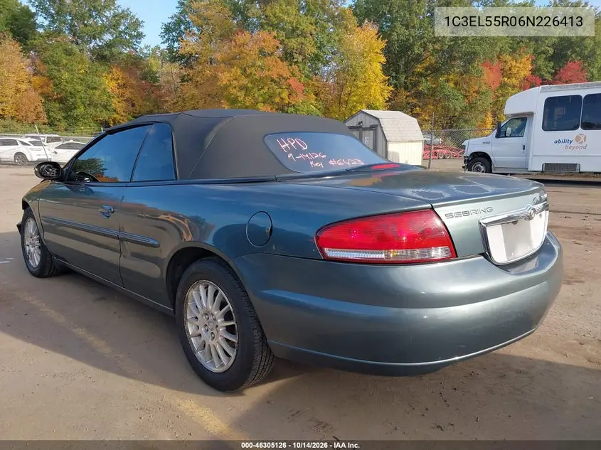 2006 CHRYSLER SEBRING VIN 1C3EL55R06N226413 — фото 3