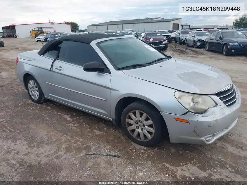 CHRYSLER SEBRING 2008, VIN 1C3LC45K18N209448