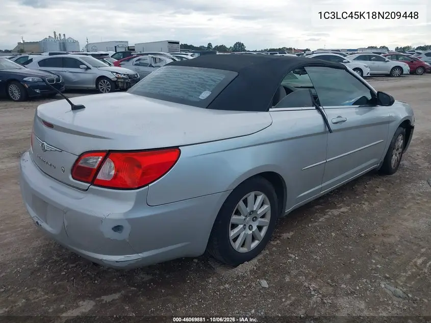 2008 CHRYSLER SEBRING VIN 1C3LC45K18N209448 — фото 4