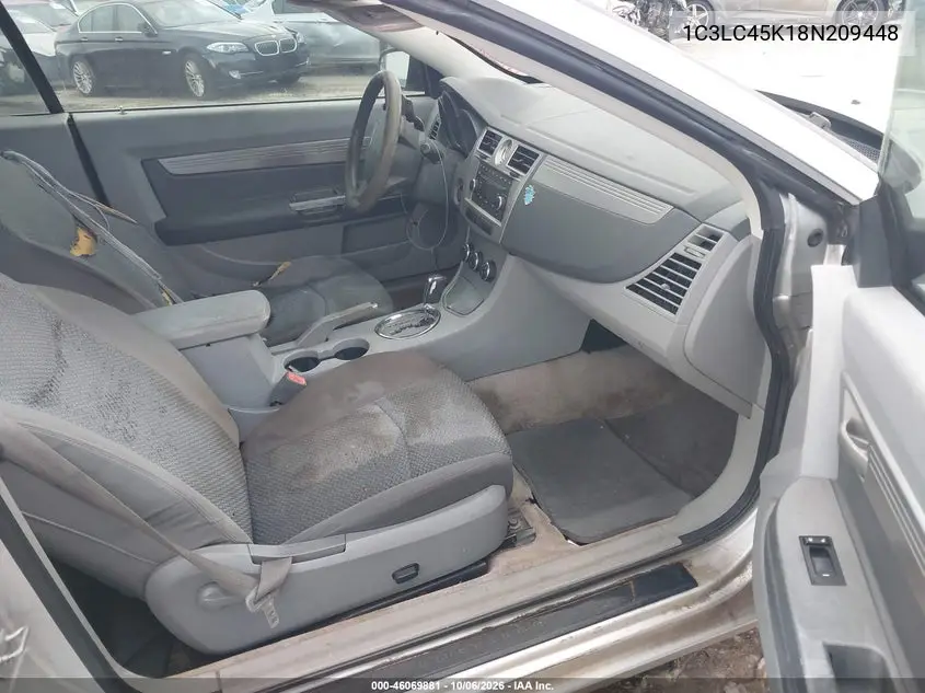 2008 CHRYSLER SEBRING VIN 1C3LC45K18N209448 — фото 5