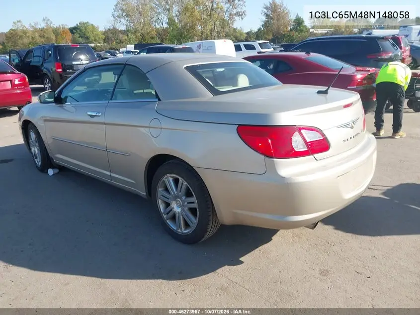 2008 CHRYSLER SEBRING VIN 1C3LC65M48N148058 — фото 3