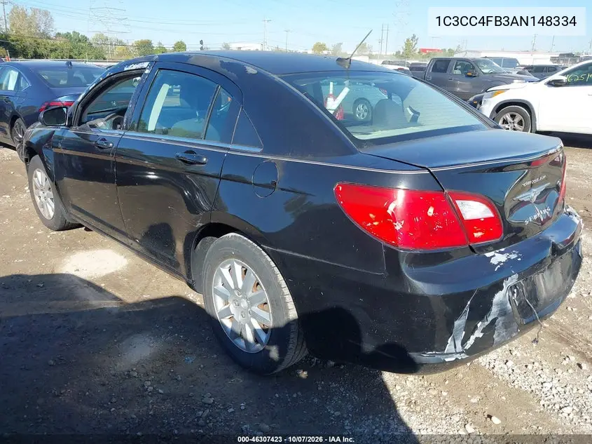 2010 CHRYSLER SEBRING VIN 1C3CC4FB3AN148334 — фото 3