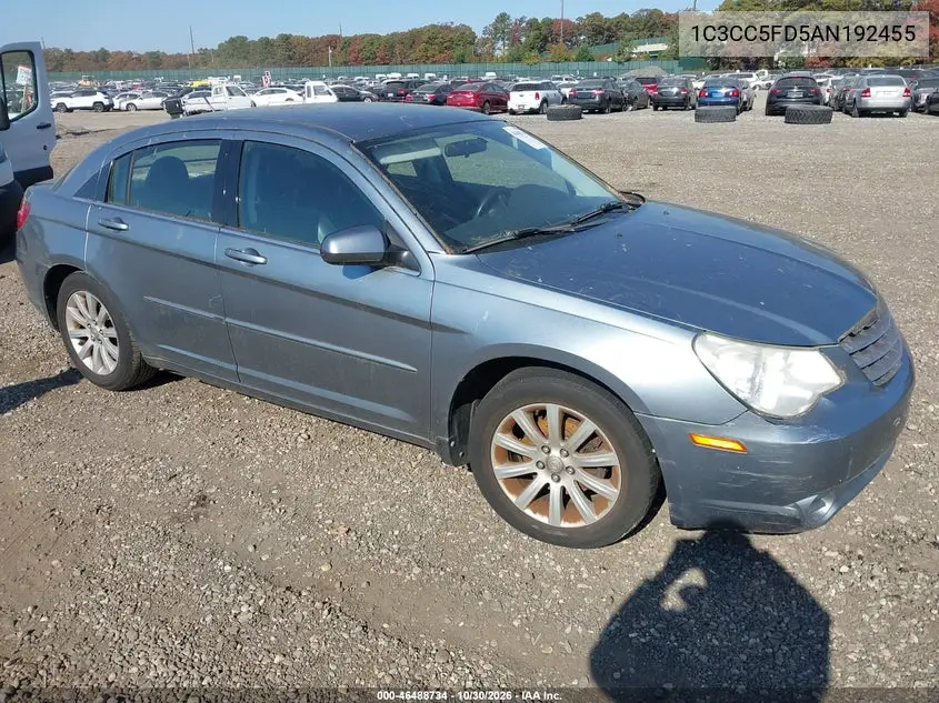 CHRYSLER SEBRING 2010, VIN 1C3CC5FD5AN192455