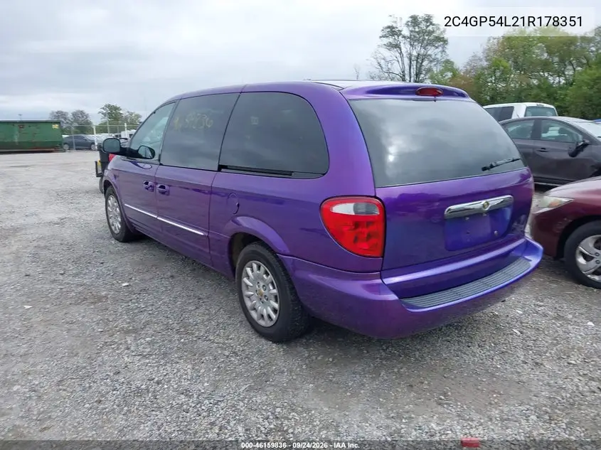 2001 CHRYSLER TOWN & COUNTRY VIN 2C4GP54L21R178351 — фото 3