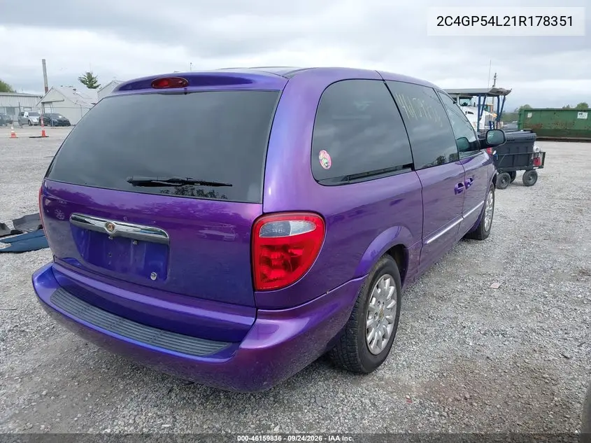 2001 CHRYSLER TOWN & COUNTRY VIN 2C4GP54L21R178351 — фото 4