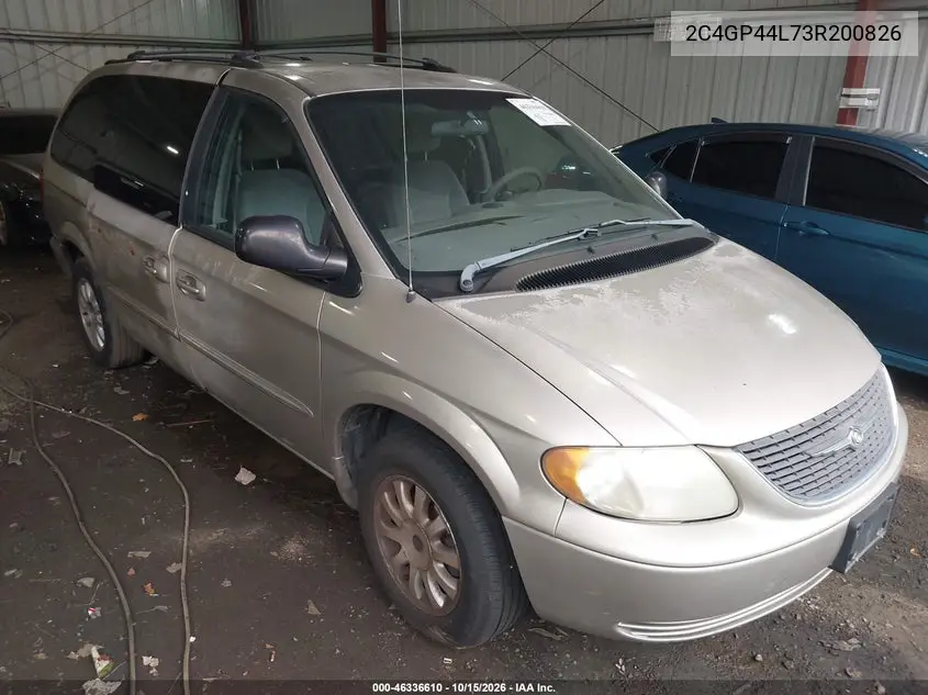 CHRYSLER TOWN & COUNTRY 2003, VIN 2C4GP44L73R200826