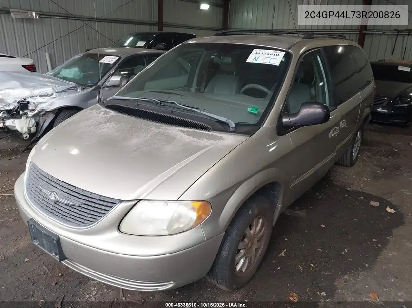 2003 CHRYSLER TOWN & COUNTRY VIN 2C4GP44L73R200826 — фото 2
