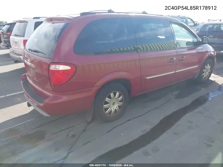 2005 CHRYSLER TOWN & COUNTRY VIN 2C4GP54L85R178912 — фото 4
