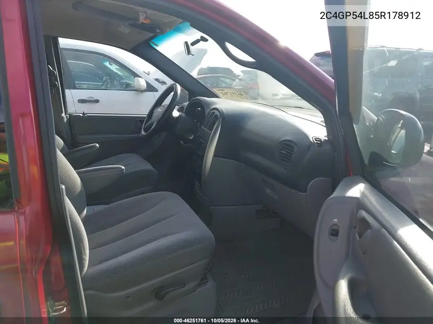 2005 CHRYSLER TOWN & COUNTRY VIN 2C4GP54L85R178912 — фото 5