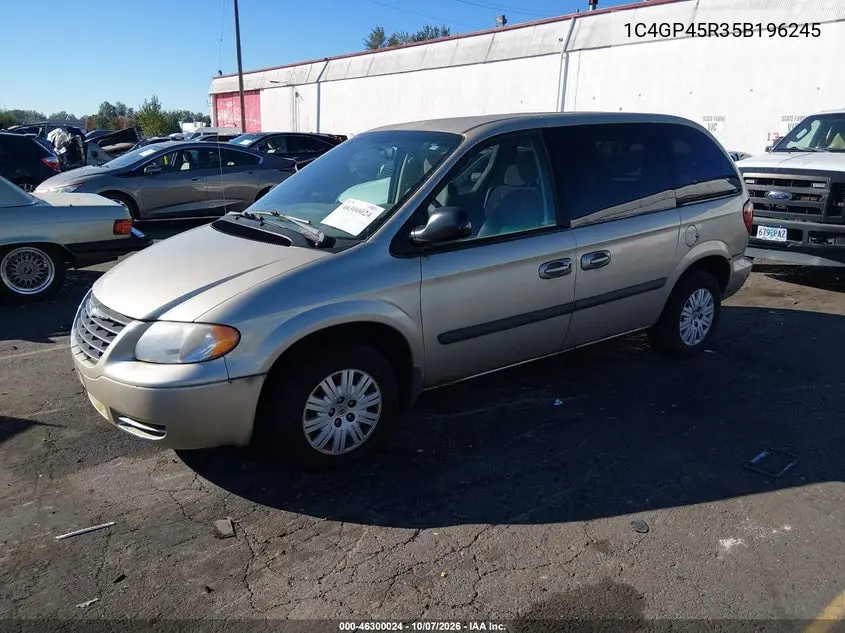 2005 CHRYSLER TOWN & COUNTRY VIN 1C4GP45R35B196245 — фото 2