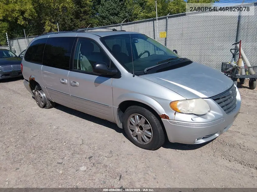 CHRYSLER TOWN & COUNTRY 2006, VIN 2A8GP64L46R829078