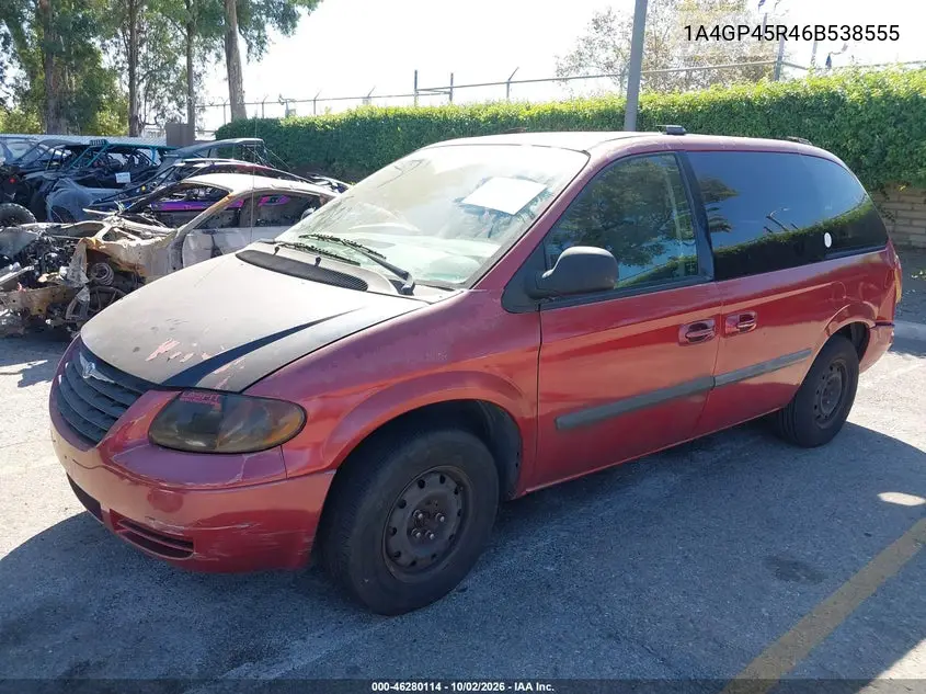 2006 CHRYSLER TOWN & COUNTRY VIN 1A4GP45R46B538555 — фото 2