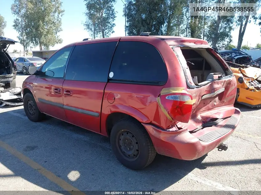 2006 CHRYSLER TOWN & COUNTRY VIN 1A4GP45R46B538555 — фото 3