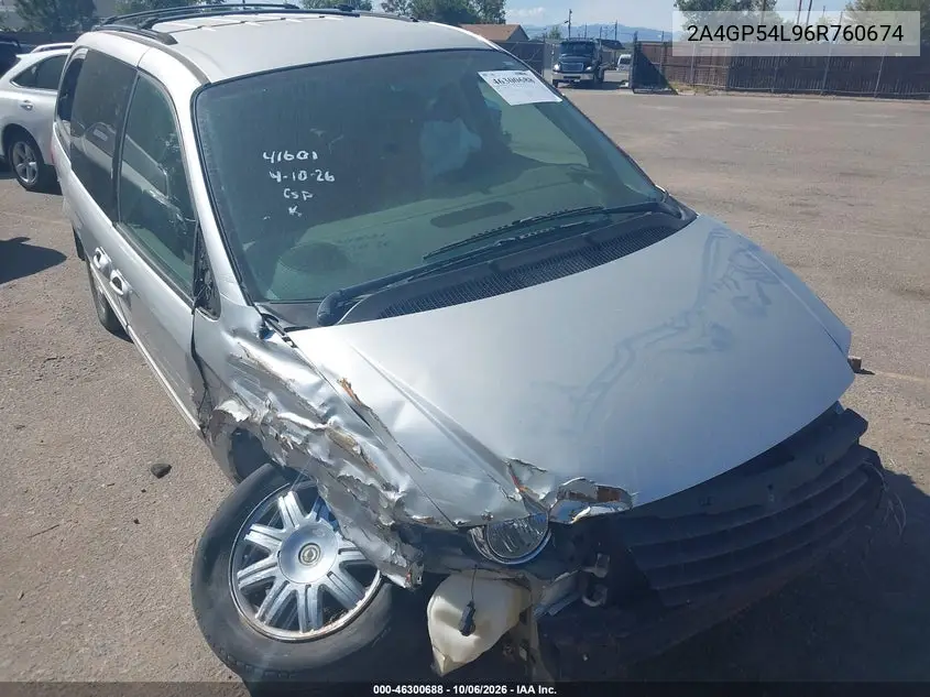 CHRYSLER TOWN & COUNTRY 2006, VIN 2A4GP54L96R760674
