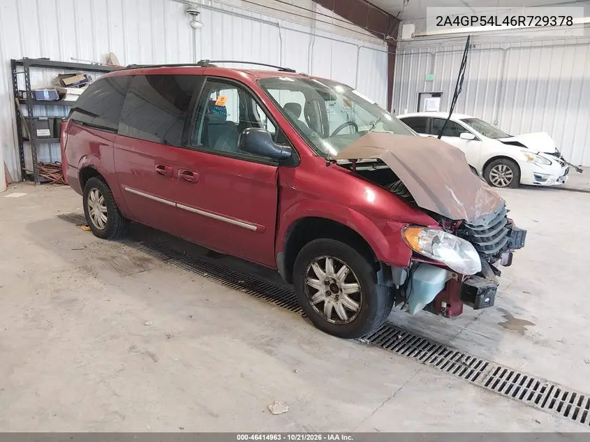 CHRYSLER TOWN & COUNTRY 2006, VIN 2A4GP54L46R729378