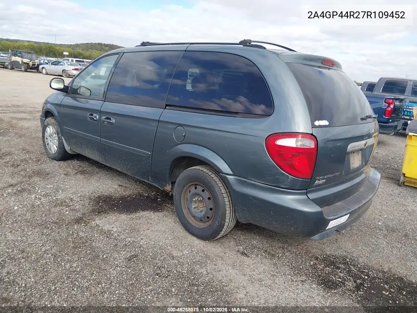 2007 CHRYSLER TOWN & COUNTRY VIN 2A4GP44R27R109452 — фото 3