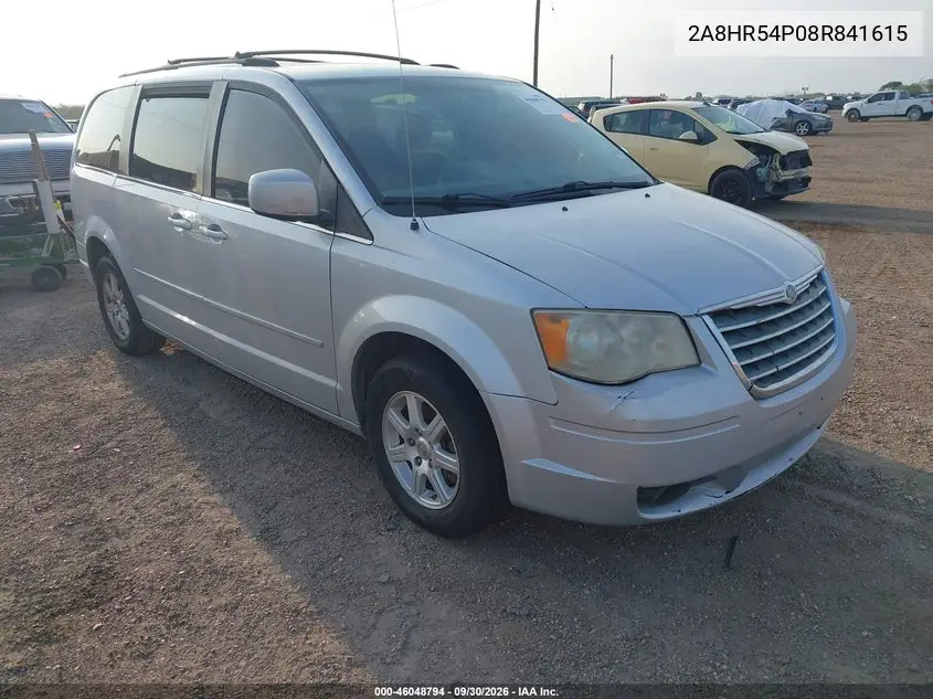 CHRYSLER TOWN & COUNTRY 2008, VIN 2A8HR54P08R841615