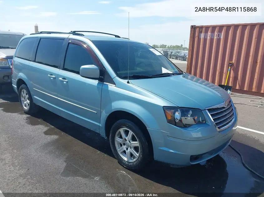 CHRYSLER TOWN & COUNTRY 2008, VIN 2A8HR54P48R115868