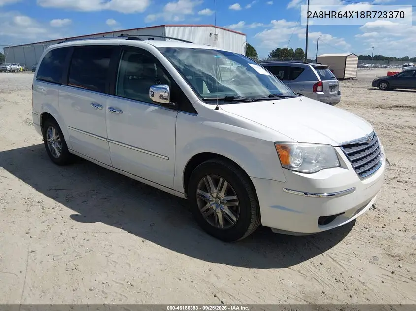 CHRYSLER TOWN & COUNTRY 2008, VIN 2A8HR64X18R723370