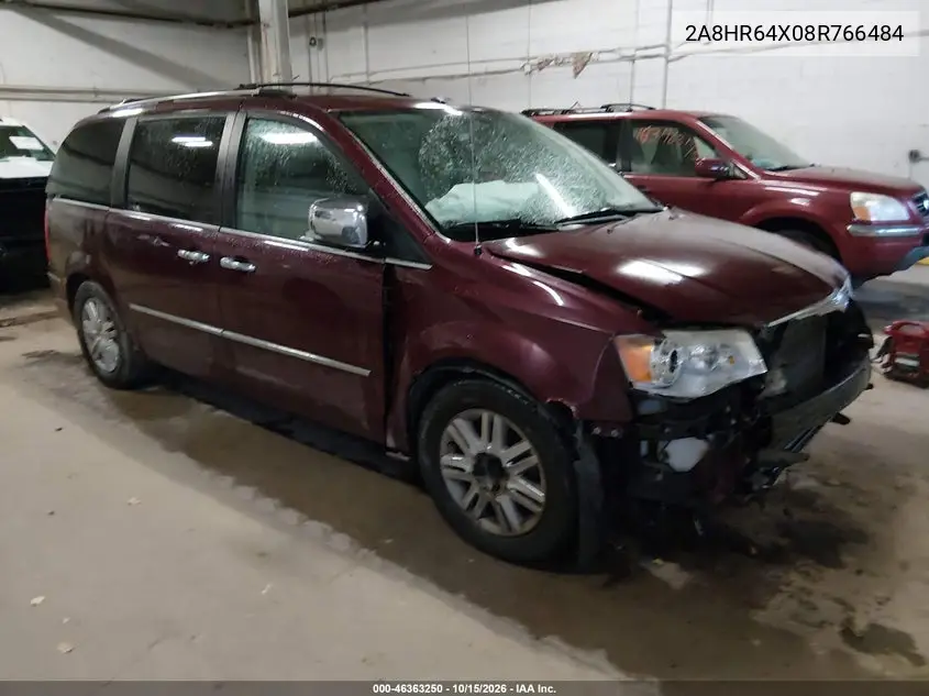CHRYSLER TOWN & COUNTRY 2008, VIN 2A8HR64X08R766484