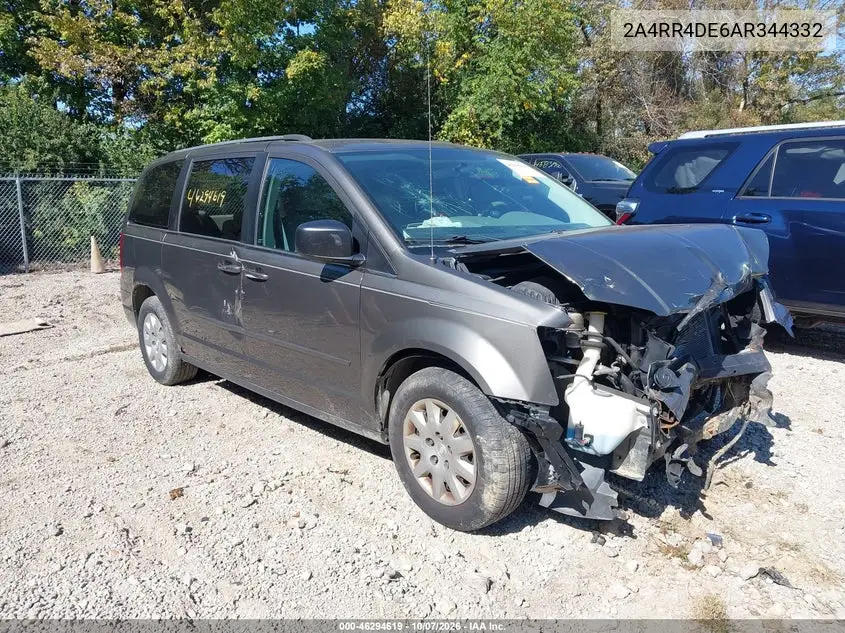CHRYSLER TOWN & COUNTRY 2010, VIN 2A4RR4DE6AR344332