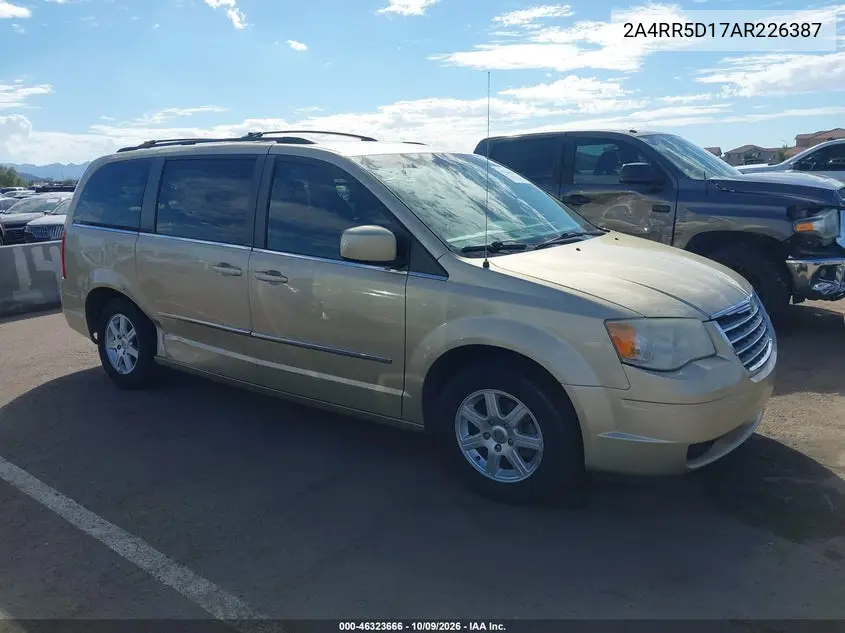 CHRYSLER TOWN & COUNTRY 2010, VIN 2A4RR5D17AR226387