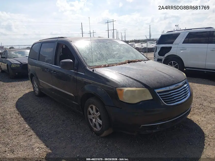 CHRYSLER TOWN & COUNTRY 2011, VIN 2A4RR5DG8BR681769