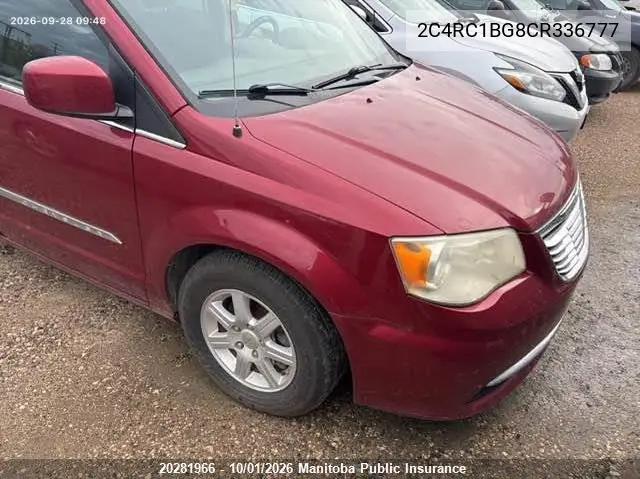 CHRYSLER TOWN & COUNTRY 2012, VIN 2C4RC1BG8CR336777