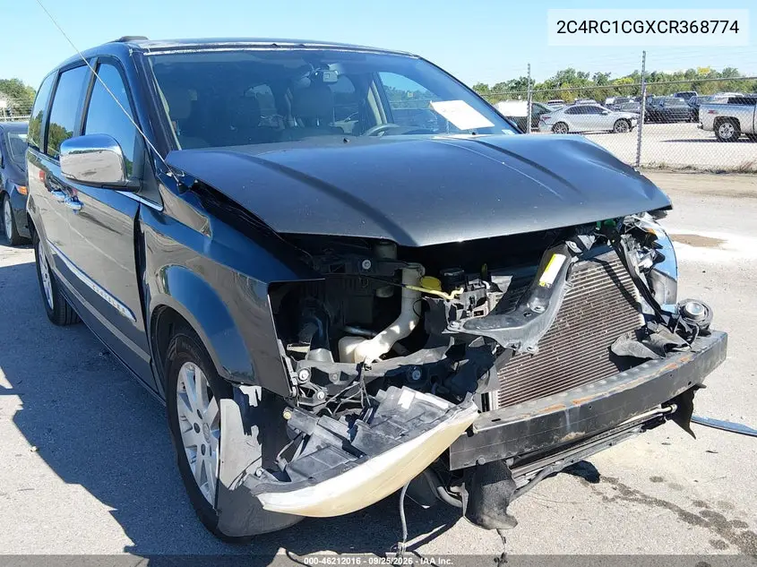 CHRYSLER TOWN & COUNTRY 2012, VIN 2C4RC1CGXCR368774