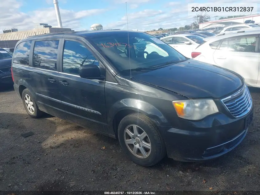 CHRYSLER TOWN & COUNTRY 2012, VIN 2C4RC1BG1CR312837
