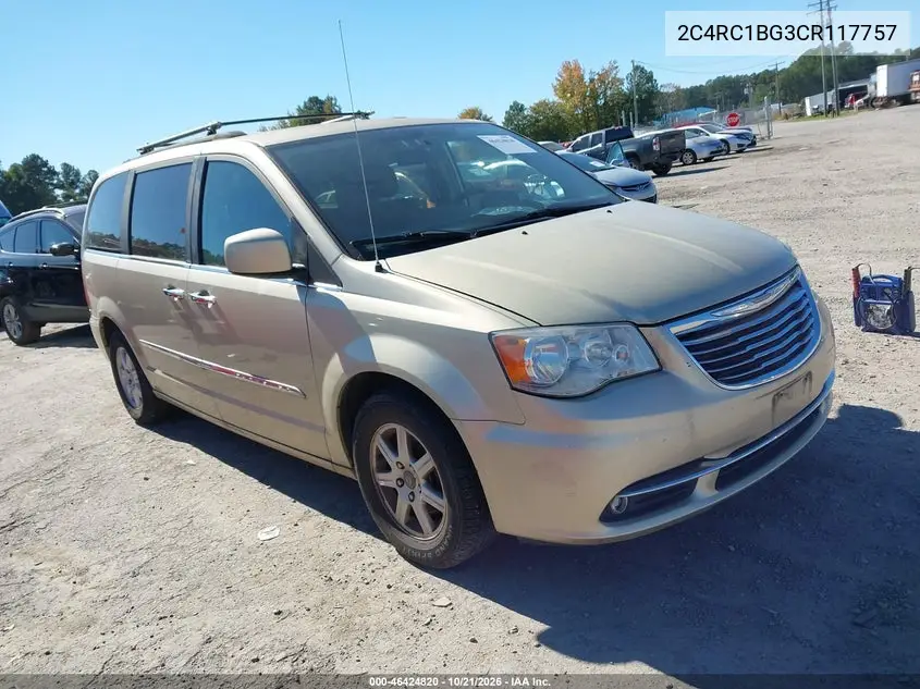 CHRYSLER TOWN & COUNTRY 2012, VIN 2C4RC1BG3CR117757