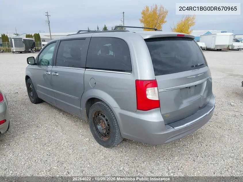 2013 CHRYSLER TOWN & COUNTRY VIN 2C4RC1BG0DR670965 — фото 3
