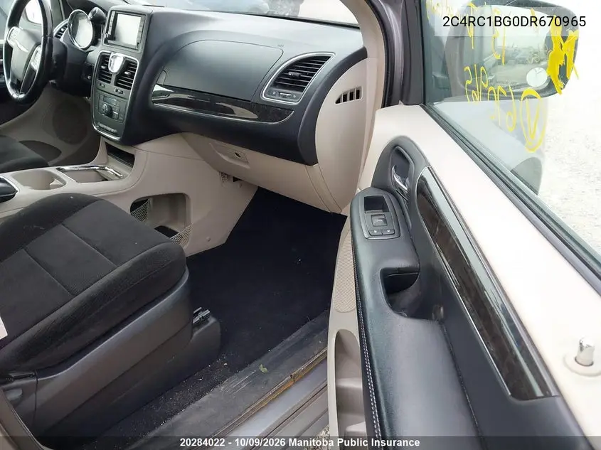 2013 CHRYSLER TOWN & COUNTRY VIN 2C4RC1BG0DR670965 — фото 5