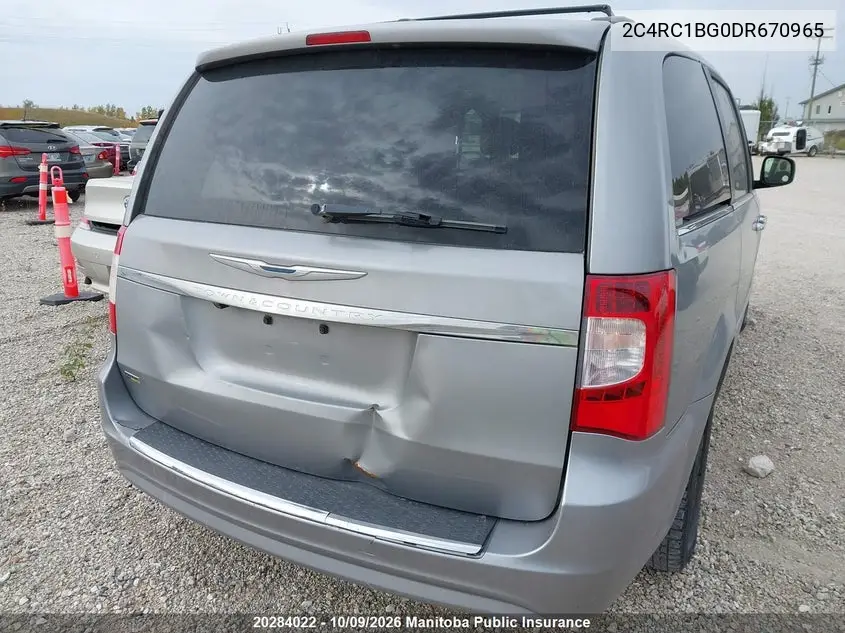 2013 CHRYSLER TOWN & COUNTRY VIN 2C4RC1BG0DR670965 — фото 6