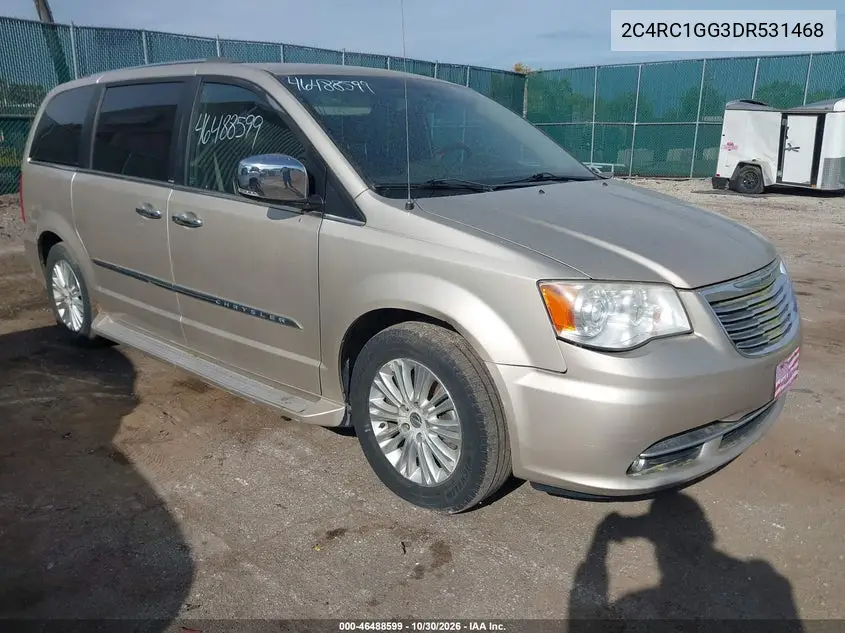 CHRYSLER TOWN & COUNTRY 2013, VIN 2C4RC1GG3DR531468