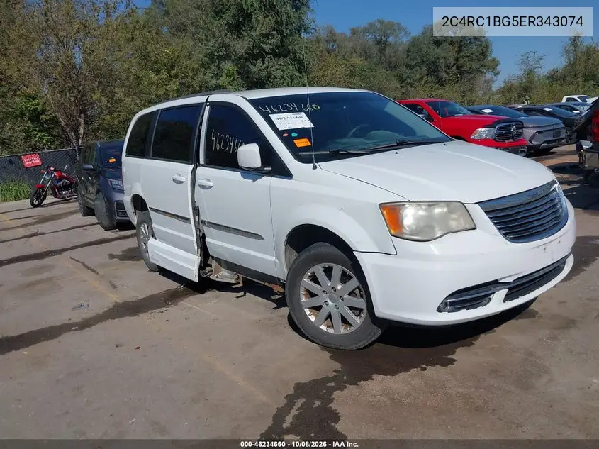 CHRYSLER TOWN & COUNTRY 2014, VIN 2C4RC1BG5ER343074