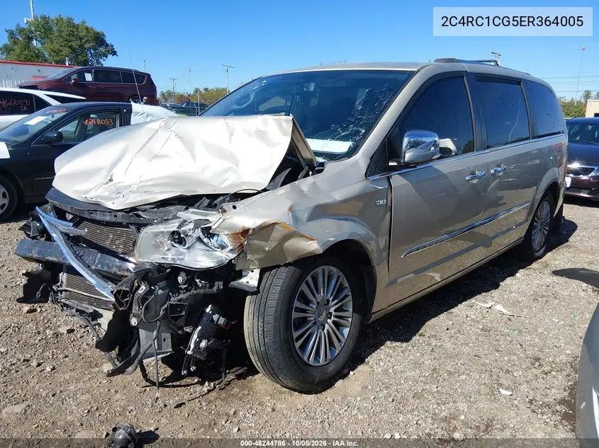 2014 CHRYSLER TOWN & COUNTRY VIN 2C4RC1CG5ER364005 — фото 2