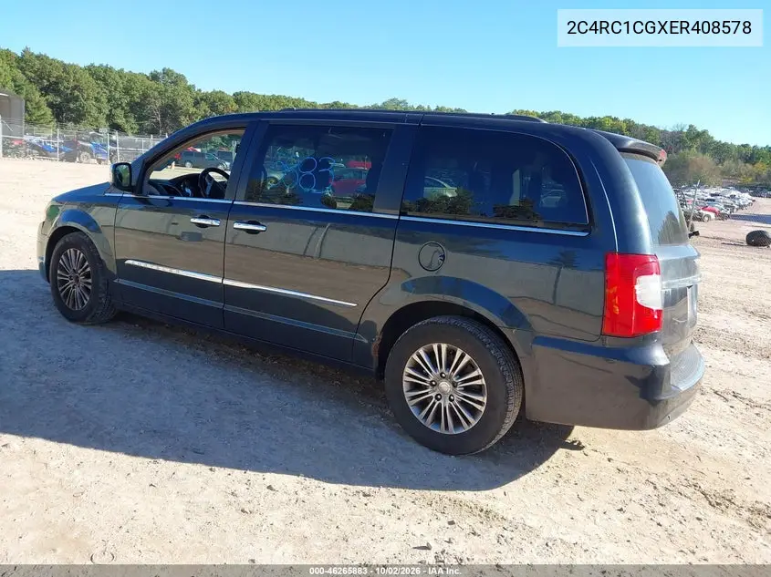 2014 CHRYSLER TOWN & COUNTRY VIN 2C4RC1CGXER408578 — фото 3