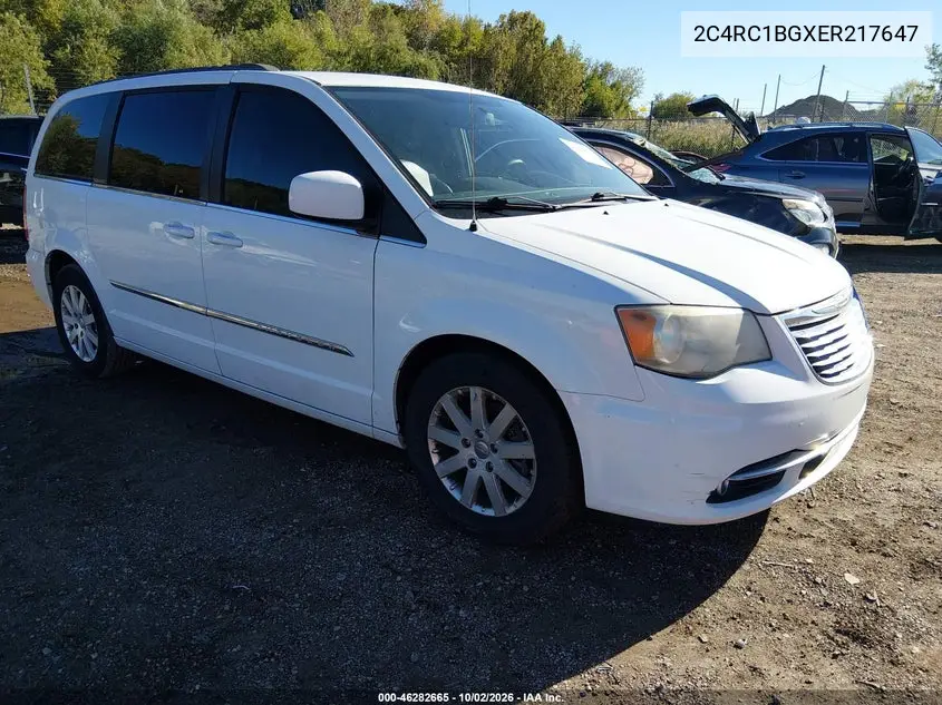 CHRYSLER TOWN & COUNTRY 2014, VIN 2C4RC1BGXER217647