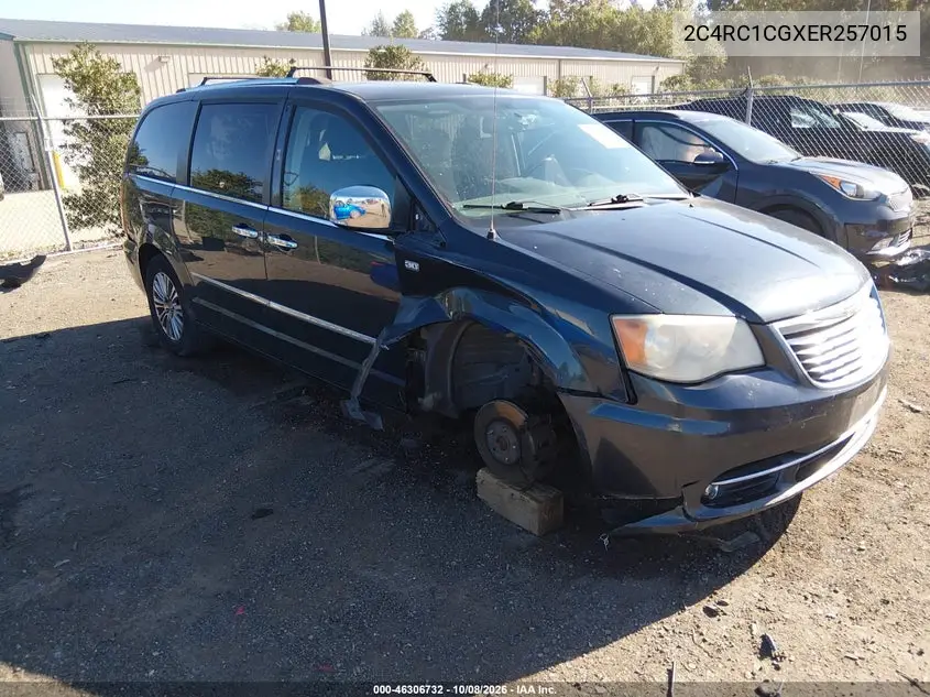 CHRYSLER TOWN & COUNTRY 2014, VIN 2C4RC1CGXER257015
